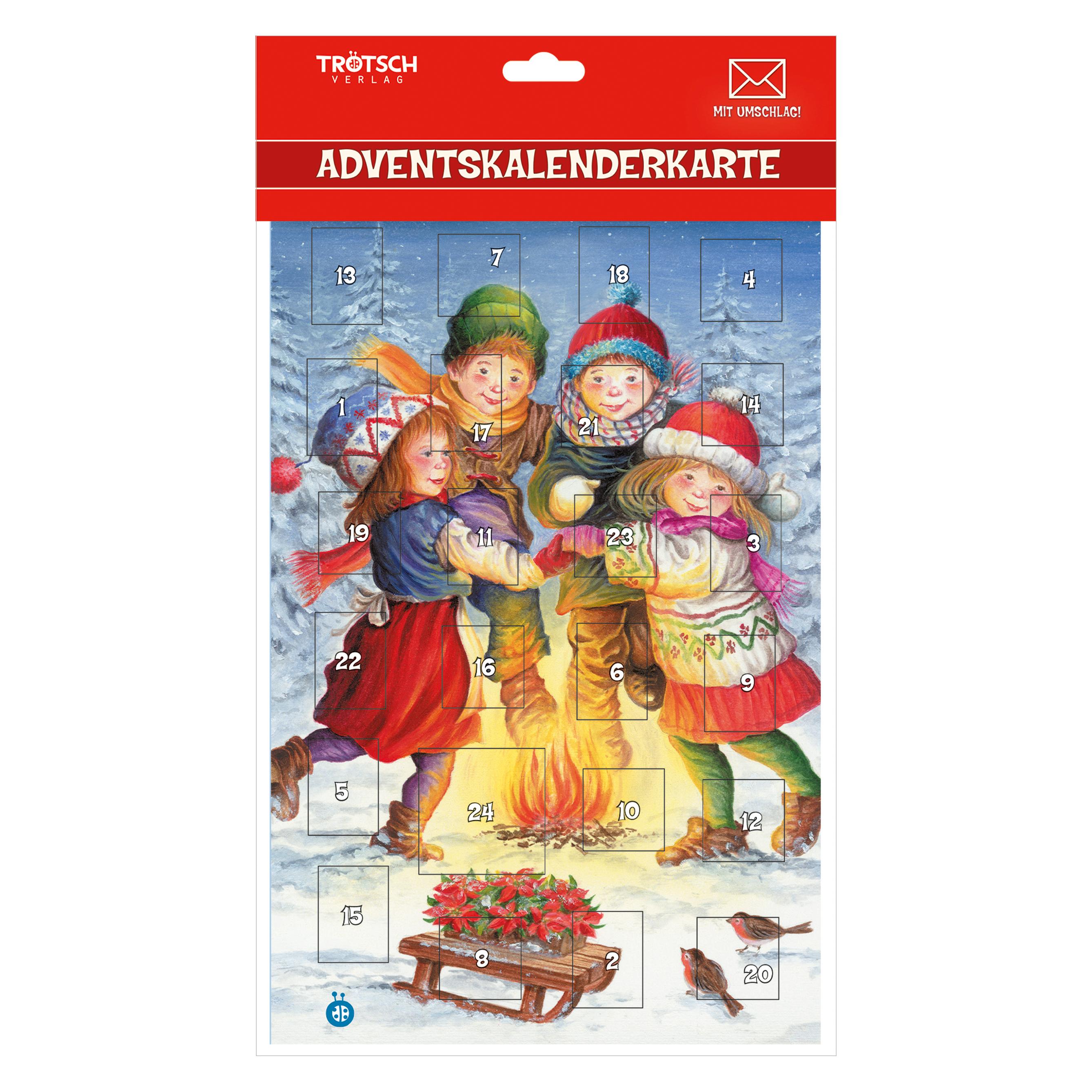 Magni TRÖTSCH Adventskalender Lagerfeuer 12x13cm (24 Türchen) (49587163)
