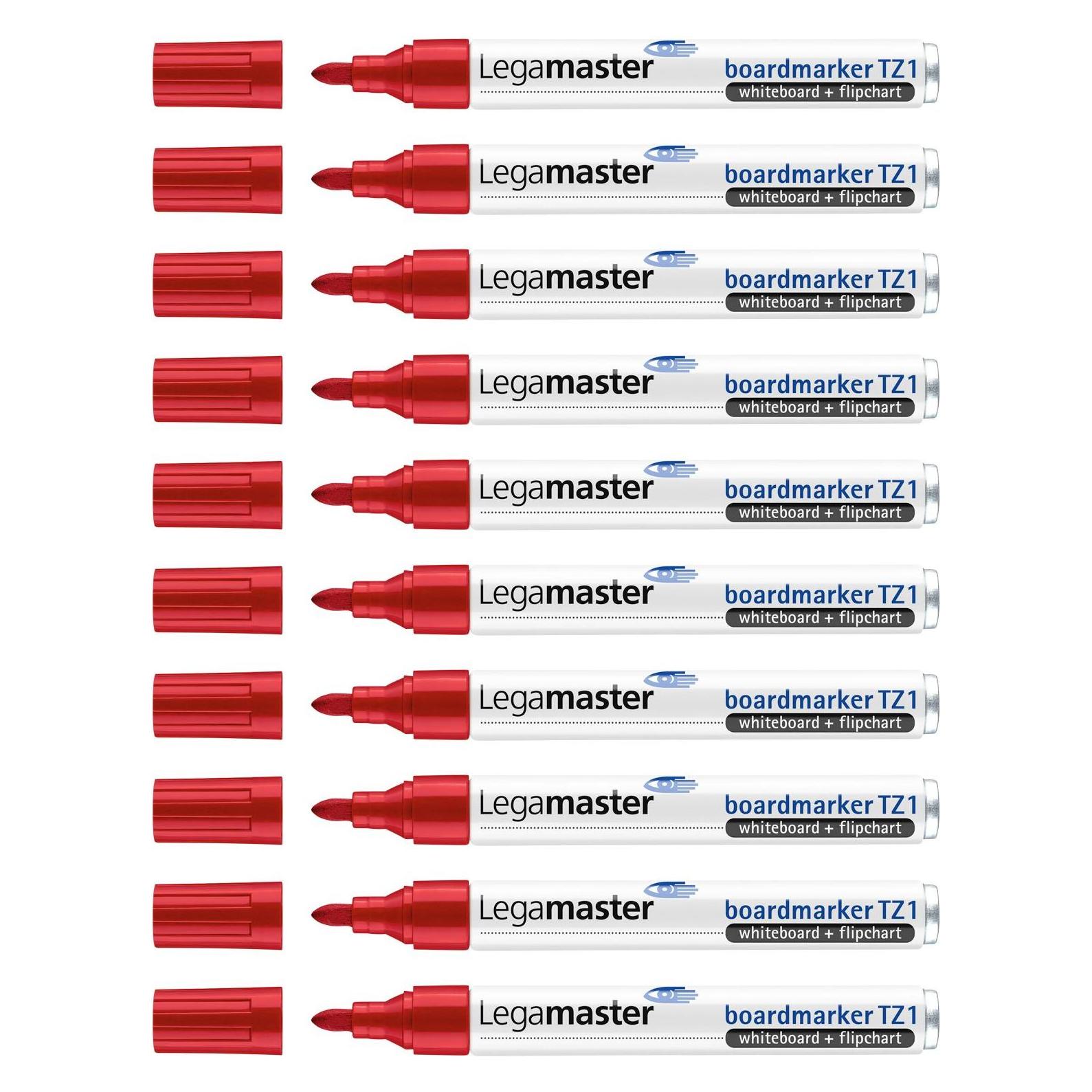 Legamaster 10 TZ 1 Whiteboard-Marker rot 1,5 - 3,0 mm (10x) (7-110002)