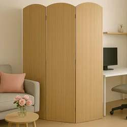 Bambus Paravent MCW-O30, Raumteiler Trennwand Sichtschutz, zusammenklappbar 3 Paneele 170x120cm