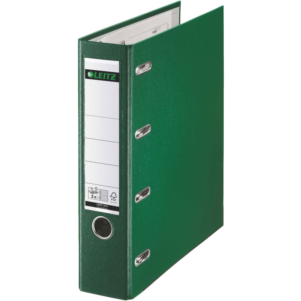 LEITZ Doppelordner grün Karton 7,5 cm