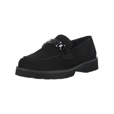 Slipper HÖGL "Högl Slipper Nubukleder", Damen, Gr. 41,5, schwarz, Nubukleder, Schuhe Slipper