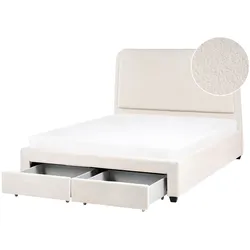 BETT 140/200 cm Cremeweiß Sardent