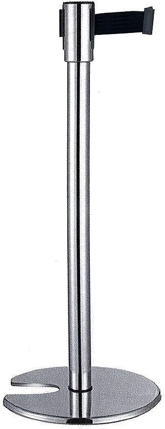 Contacto Colonnina di Sbarramento con Nastro 95 cm Nero