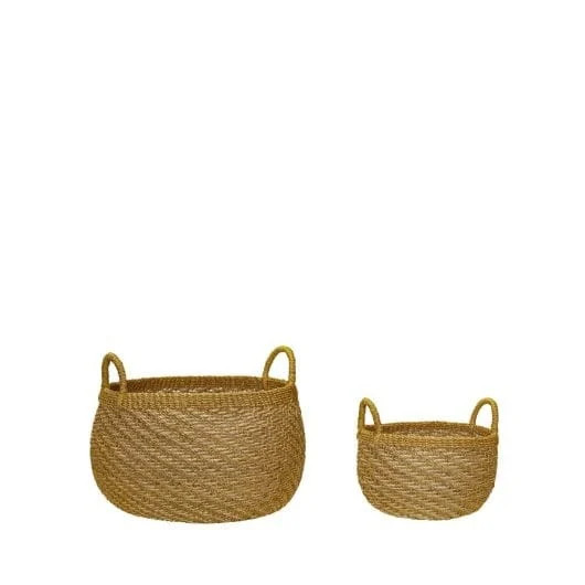 Hubsch Solar manden set van 2 stuks