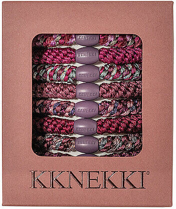 KKNEKKI Haargummi 8er Pkg. PLUM EDITION dunkelrot W
