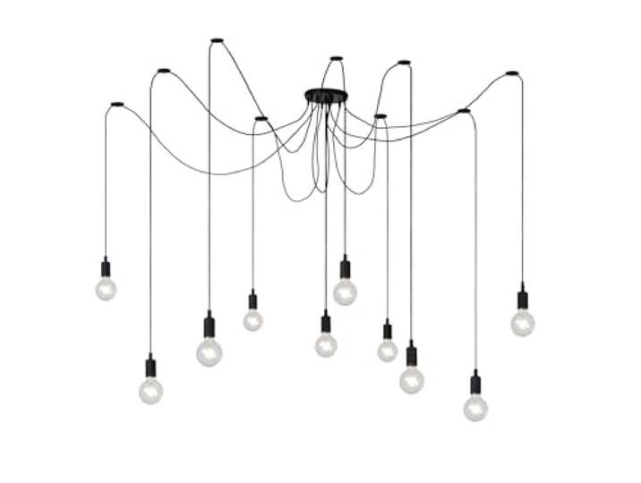 LUCIDE FIX - Pendelleuchten - 10xE27 - Schwarz