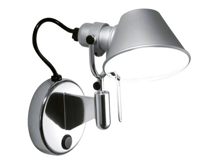 Artemide Designer-Wandlampe Tolomeo Micro alufarbig Aluminium 461 lm - LED - Lichtfarbe: Extra warmweiss - LED Energiesparlampen
