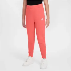 NIKE Sportswear Club Fleece High-Waist Jogginghose Mädchen 814 - magic ember/magic ember/white L (146-156 cm)