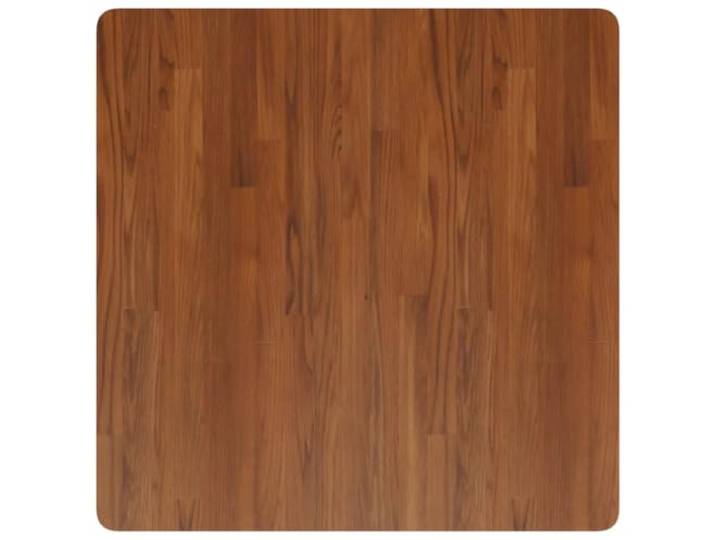 NKOPPFG Tischplatte Eiche Dunkelbraun 80x80x1,5cm Behandelt Massivholz, Rustikales Design, Für Couchtisch, Bartisch, Schreibtisch, Möbelplatte