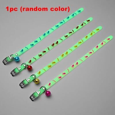 Inspired Living GlowGuard Luminous Cat Collar With Bell footprint 1pc