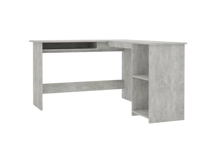 Style minimaliste - Bureau PC - Bureau d'angle - en forme de L Gris Béton Bois d'ingénierie - Pour chambre dfa9857341