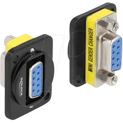 DELOCK 86705 - D-Typ Modul DB9 Buchse zu DB9 Buchse