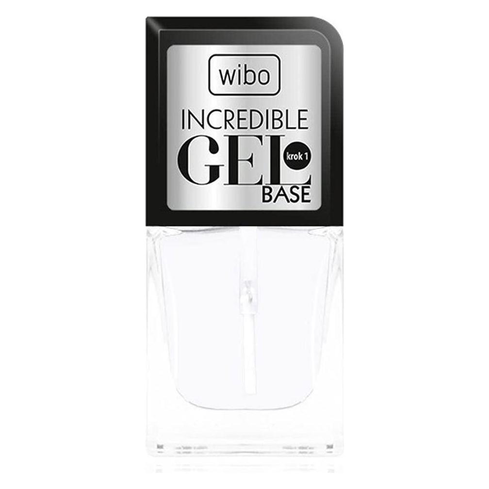 Wibo Incredible Gel Base Gel Polish Base 8.5Ml (Transparent, Gel-Effekt Nagellack, UV-Gel Lack) (5901801611820)