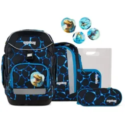ergobag Pack Set Schulranzen-Set 5-teilig Bärassic Garden Blau 20 Liter