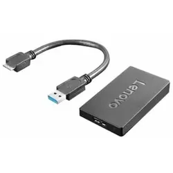 Lenovo Externer Videoadapter,USB-3.0,schwarz