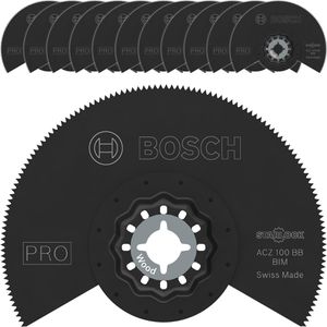 Bosch Multifunktionswerkzeug-Zubehör 2608669119, PRO ACZ 100 BB, 100 mm Ø, Segmentsägeblatt, Starlock, 10 Stück
