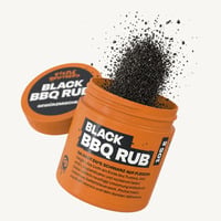 Black BBQ Rub, Gewürz 105 g, Streudose