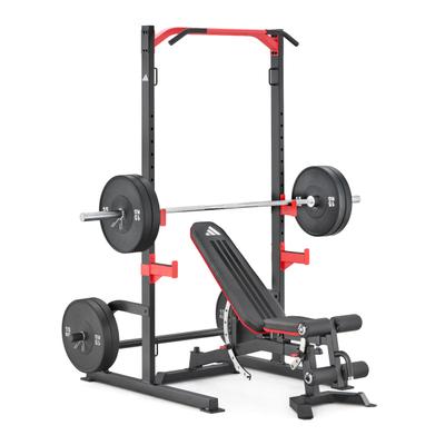 Power Rack ADIDAS PERFORMANCE "adidas Power Rack", schwarz (rot), KraftstationenB:128,5cm H:218cm L:153cm, Stabiles Power Rack mit Klimmzugstange, Band-Ankern und Scheibenablage, B:128,5cm H:218cm L:153cm