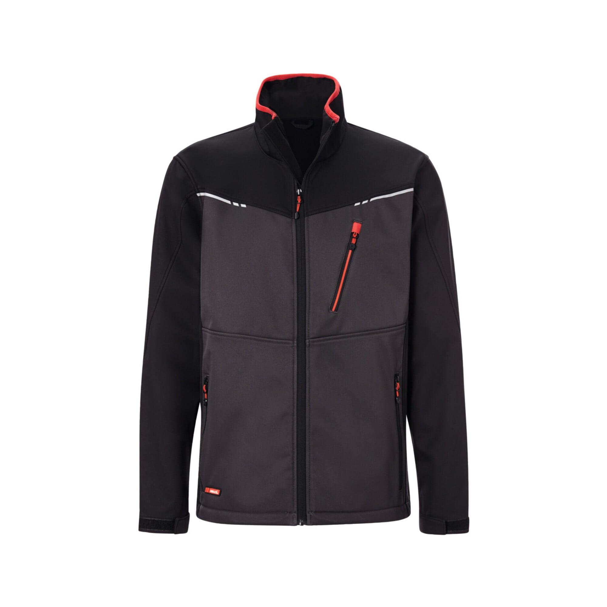 Holex Softshell Jacke, dunkelgrau / schwarz / rot, Unisex-Größe: XL (090602 XL)