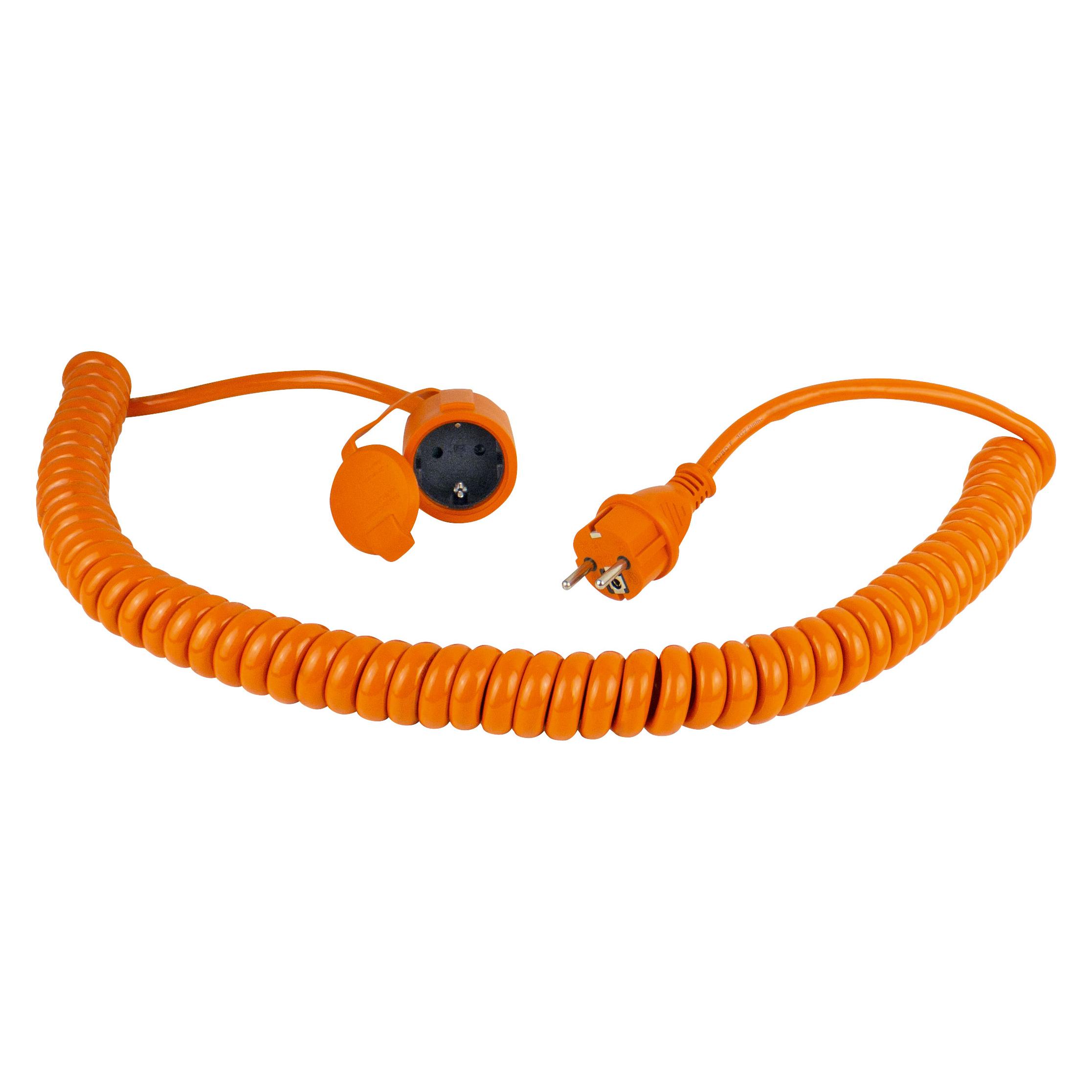 As - Schwabe Baustelle Spiralverlängerung (5 m, CEE 7/3) (70415)