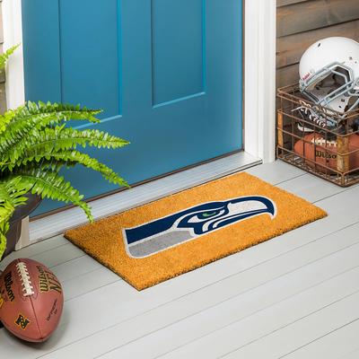 Evergreen Seattle Seahawks Full Color Indoor/Outdoor Coir Mat