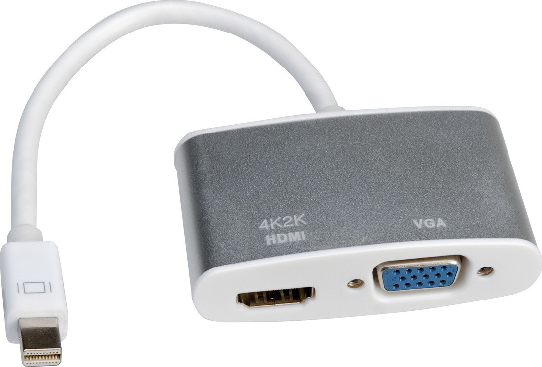 ROLINE 4K MiniDP naar HDMI en VGA actieve adapterkabel