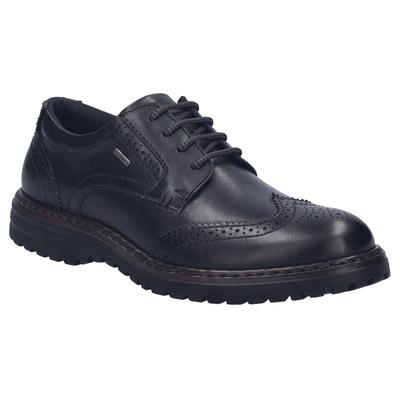 Budapester JOSEF SEIBEL "Erroll 59", Herren, Gr. 43, Leder Textil, schwarz, Lyralochung, Schuhe, Business Schuh, Budapester mit TEX-Membrane