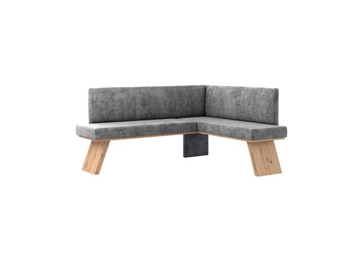 Livetastic Eckbank, Schwarz, L-Form, 185x150 cm, Esszimmer, Bänke, Eckbänke