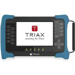Triax UPM 1400 Messgerät DVB-S(2)/-C/ -T(2) TFT Bildschirm inkl. Tasche (Diverse), TV Zubehör, Schwarz, Blau