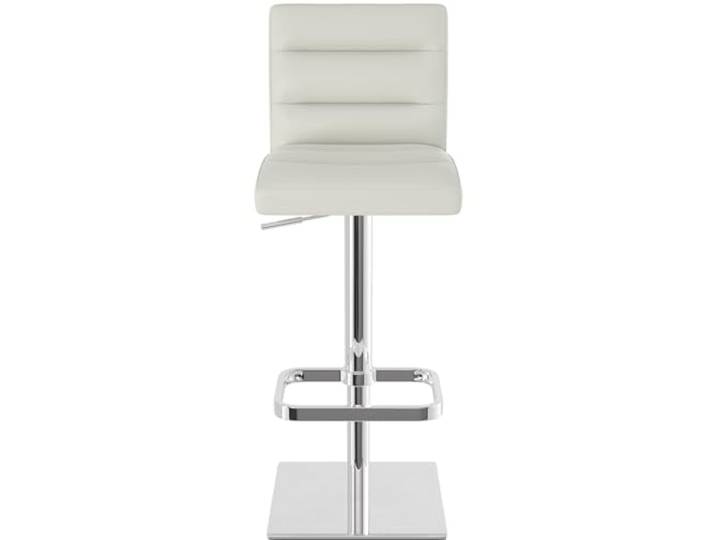 Bar Stools UK Luxus Chrom Echtleder Barhocker - Weiß