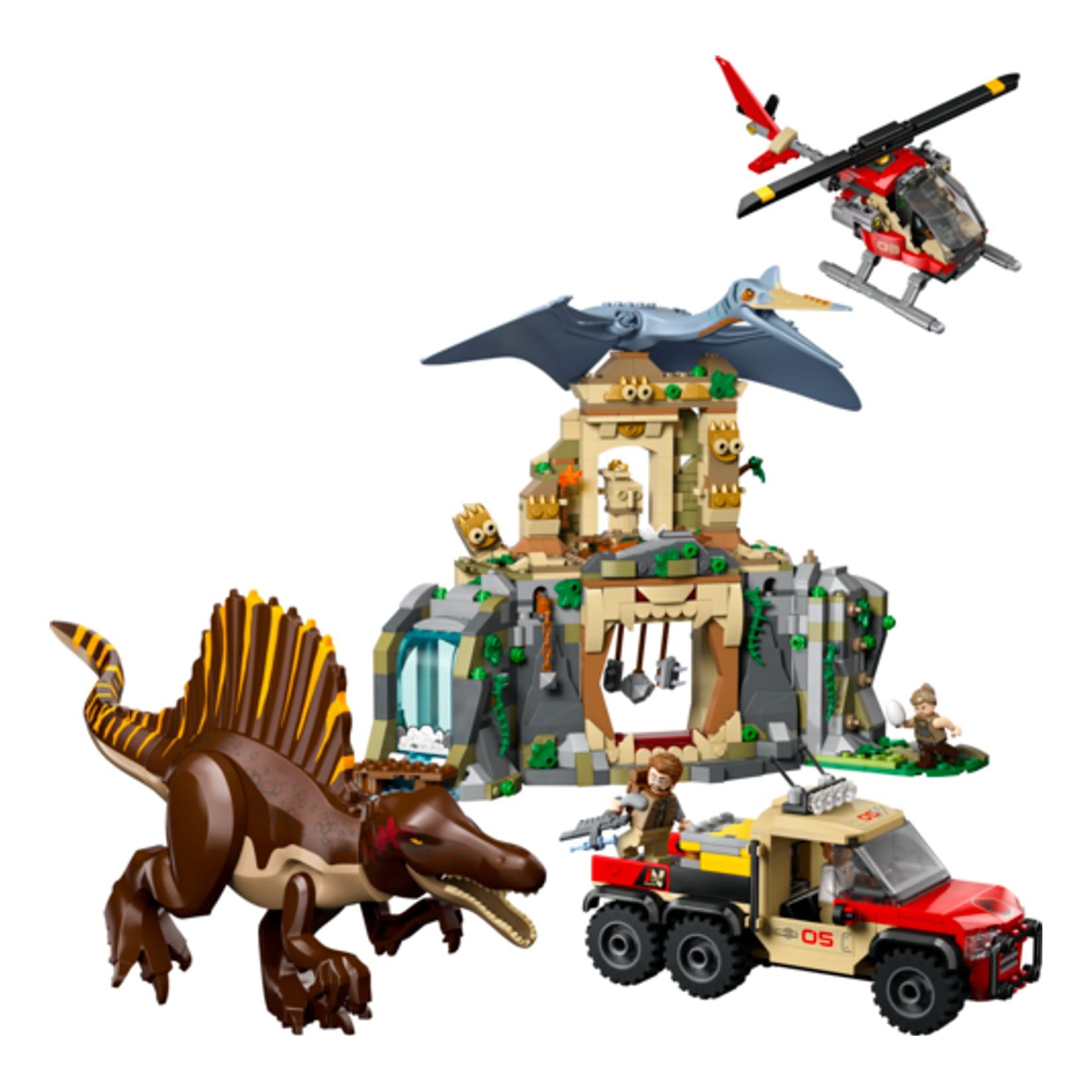 LEGO® Spinosaurier & Quetzalcoatlus: Hubschrauber-Einsatz