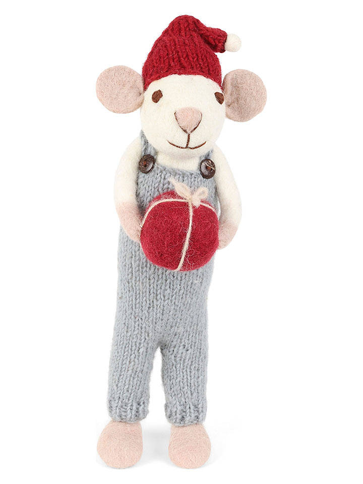 Gry & Sif Dekofigur "Mouse" in Hellblau - (H)29 cm - onesize