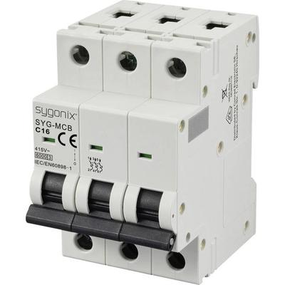 Sygonix SY-6441084 SYG-MCB 3P/C16/6KA Leitungsschutzschalter 3polig 16A 415 V/AC