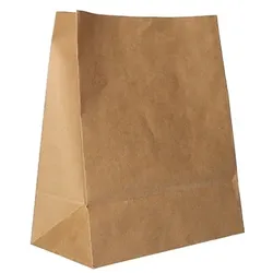 PAPSTAR 250 Blockbodenbeutel, Kraftpapier 22 cm x 18,5 cm x 9,7 cm braun