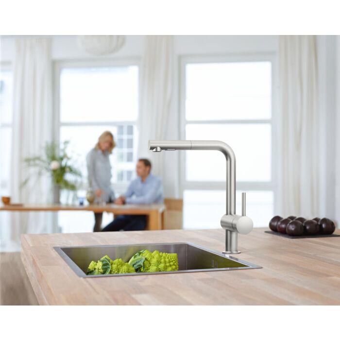 Grohe Minta Küchenarmatur 30274DC0 supersteel, herausziehbarer Auslauf