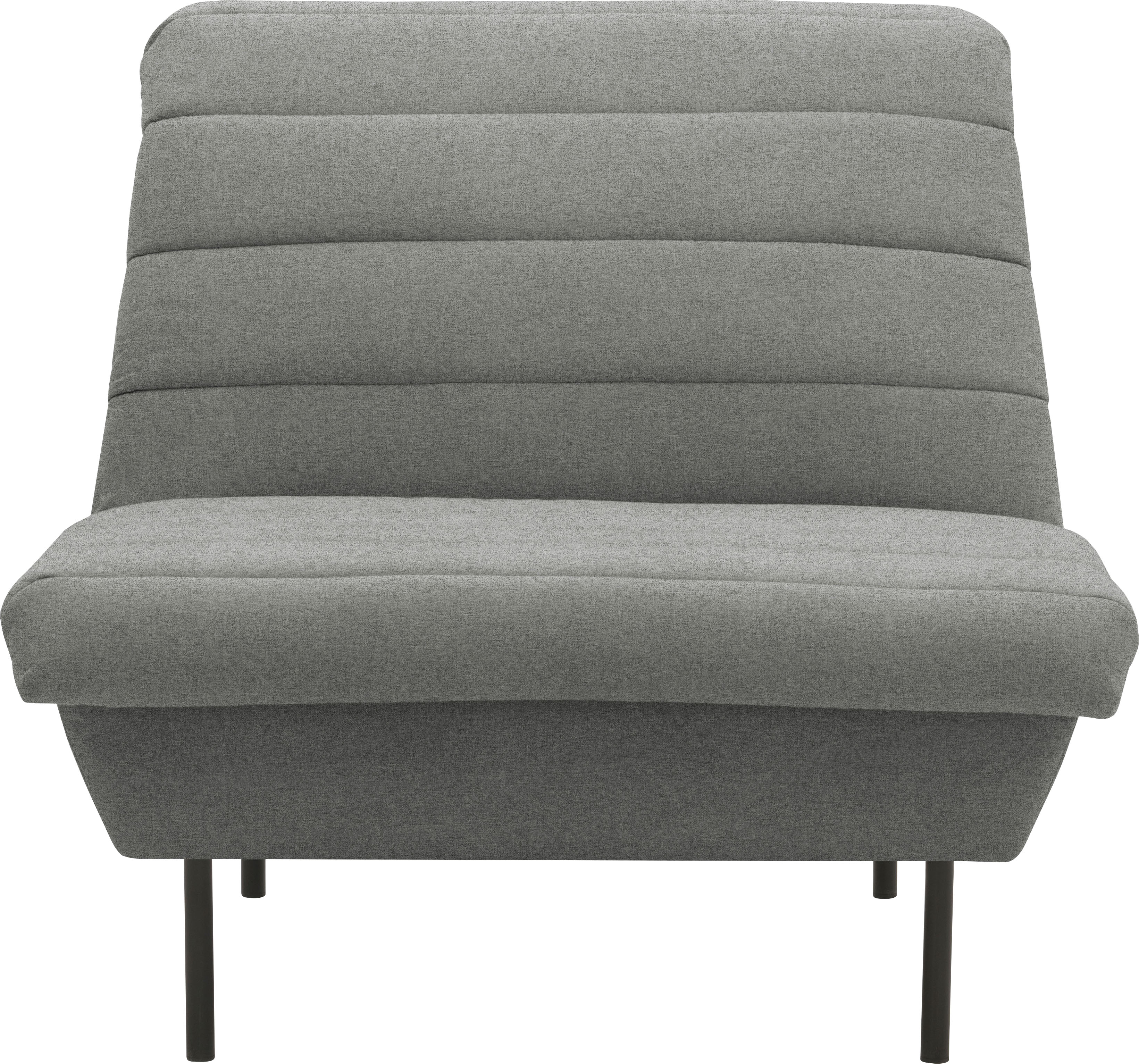 Sessel "LOOKS IX", grau (steel), B:92cm H:92cm T:103cm, 100% Polyester, LOOKS BY WOLFGANG JOOP, Sessel, Sessel, Quersteppung, ohne Armlehnen