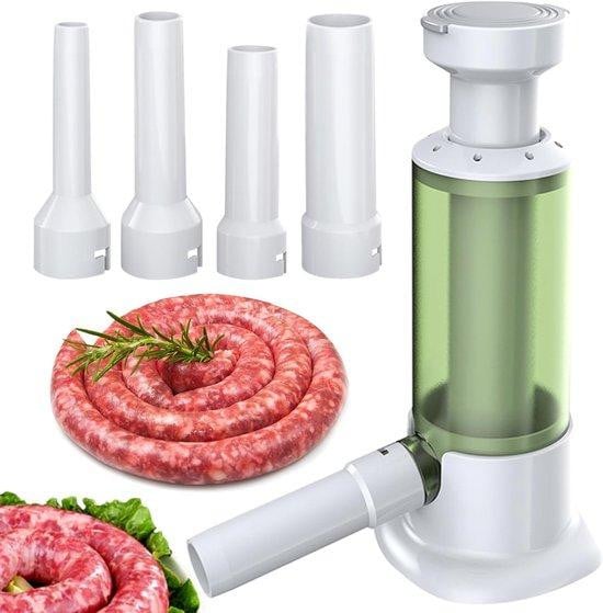 Handmatige keukenblender met 4 opzetstukken - Wit