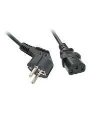 Lindy Spannungsversorgungs-Verlängerungskabel IEC 60320 C20 15A bis C19 3 m geformt Schwarz (30337)