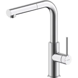 Bravat Toronto Küchenarmatur 3544398BR Niederdruck, m. Auszugsbrause, Edelstahl