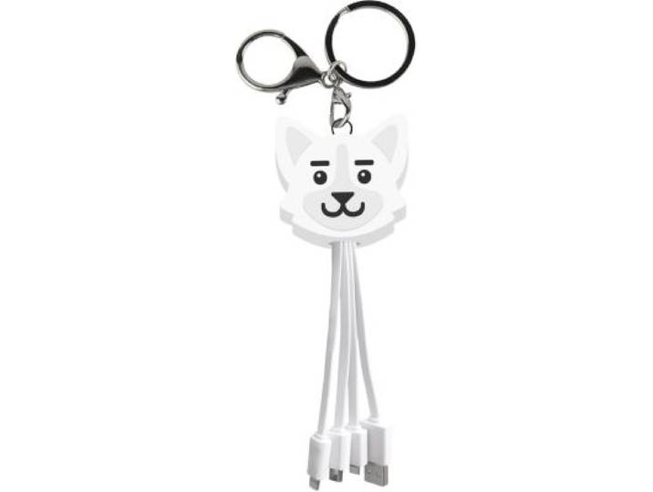 Yello Koko - Câble Trio Usb Vers Usb-C/Micro/Lightning Chien