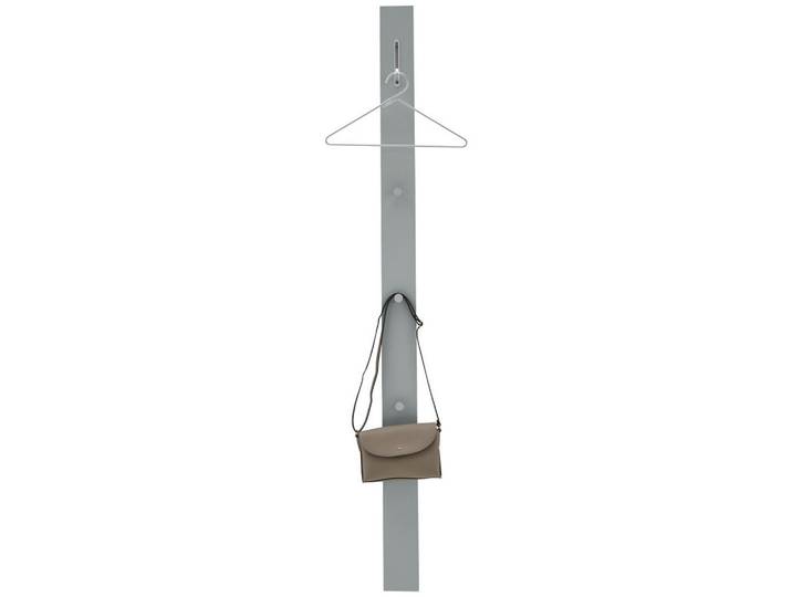 Dieter Knoll Garderobenpaneel, Grau, Metall, Holzwerkstoff, 10x165x5 cm, Aufhängemöglichkeit, Garderobe, Garderobenpaneele, Garderobenpaneele