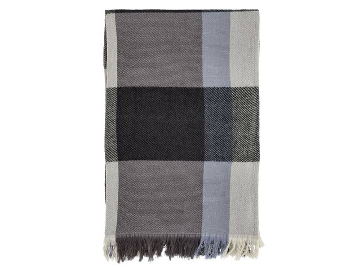 Plaid en coton 170 x 130 cm gris