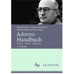 Adorno-Handbuch, Fachbücher von Richard Klein, Stefan Müller-Doohm, Johann Kreuzer