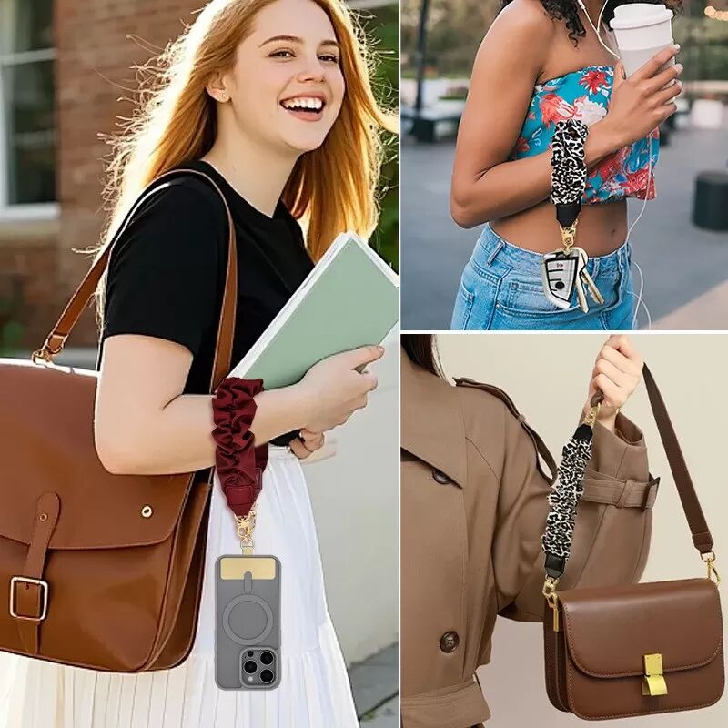 INF Lanière de Téléphone Créative - Accessoire Mobile Élégant et Sécurisé Le noir