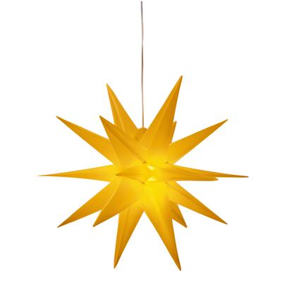 OTTO HOME LED Stern "Weihnachtsstern QUINNELL, 3D-Optik", gelb, Ø 57cm, Leuchten, Ø 57 cm, mit 6-Stunden-Timer, Weihnachtsdeko aussen