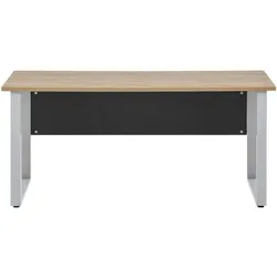 Möbelpartner Schreibtisch »1500 Büro« 160 cm 65 cm tief grau, 160x73.2x65 cm