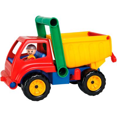 Spielzeug-Kipper LENA "Aktive", bunt, Spielzeugfahrzeuge, KinderB:14cm H:19cm T:27cm, inklusive Spielfigur; Made in Europe, B:14cm H:19cm T:27cm