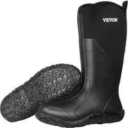 VEVOR Gummistiefel, Schutzschuhe, Arbeitsschuhe, rutschfeste Stiefel, isolierte Schlammstiefel, Arbeitsstiefel, ideal zum Wandern, Angeln, oder für die Gartenarbeit, Größe 11 US