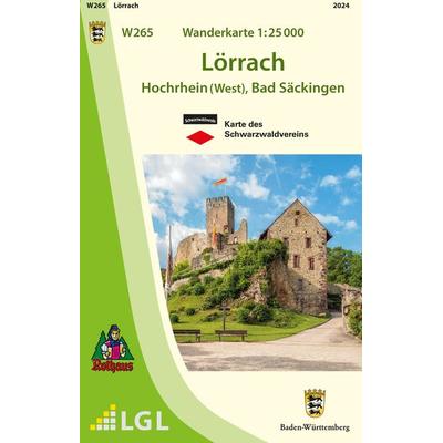 W265 Wanderkarte 1:25 000 Lörrach, Sonstige von , Landesamt für Geoinformation und Landentwicklung Baden-Württemberg (LGL), 978-3-86398-491-5