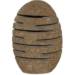 Natural Riverstone Candle Holder - Standing Stone Cut  (10x13x22cm)